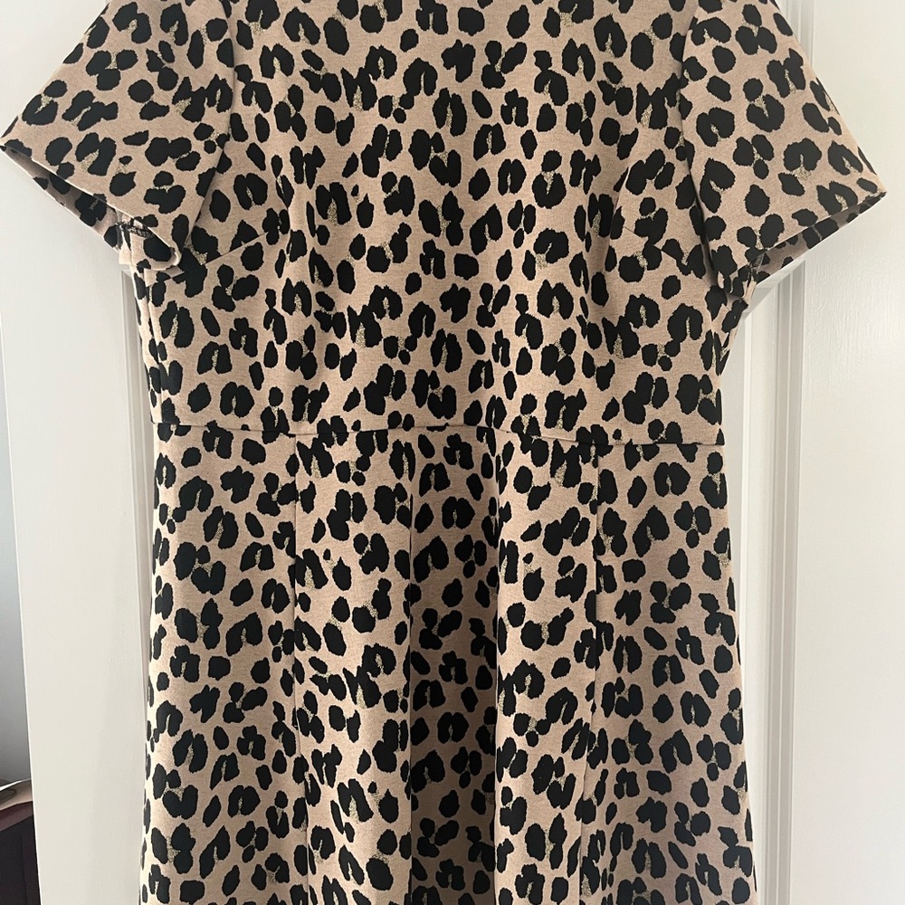 Kate Spade Leopard Print Short Sleeve Dress